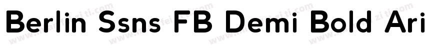 Berlin Ssns FB Demi Bold Arisl Horm字体转换